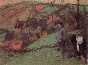 Paul Gauguin Brittany shepherd Spain oil painting artist